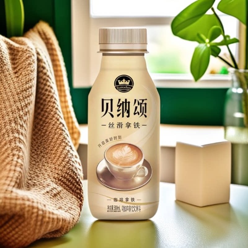 贝纳颂咖啡300ml瓶装即饮丝滑拿铁摩卡饮品饮料熬夜提神学生考研