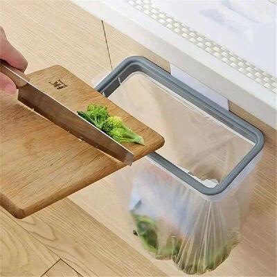 Portable RV Garbage Bag Holder With Lid Convenient Kitchen