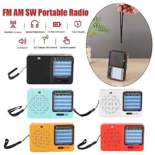 Portable Radio FM AM SW Radio Battery Operated Radio Gifts