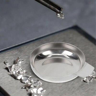 Weigh Boats Scale 2pcs Weighing Boats Stainless Steel Scale