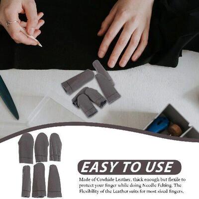 6PCS Needle Felting Finger Protector Thumb Index Finger