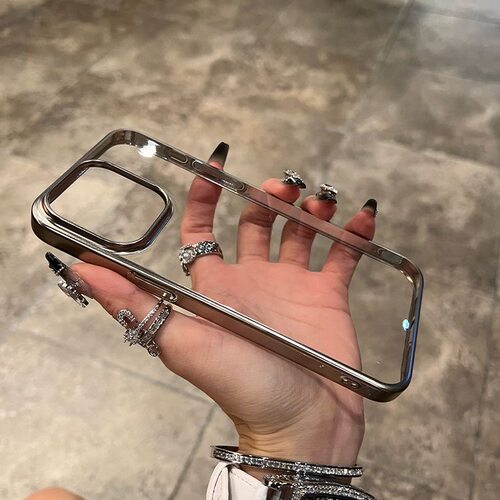 简约电镀边框苹果17手机壳