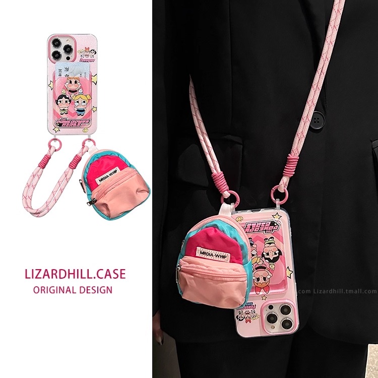 可爱飞天小女警适用苹果16手机壳