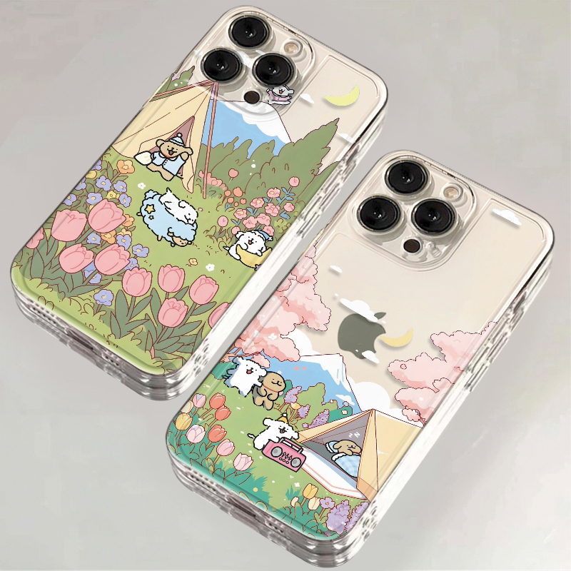 卡通苹果17promax情侣手机壳