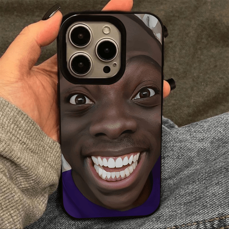 搞怪黑人表情包苹果16手机壳趣味