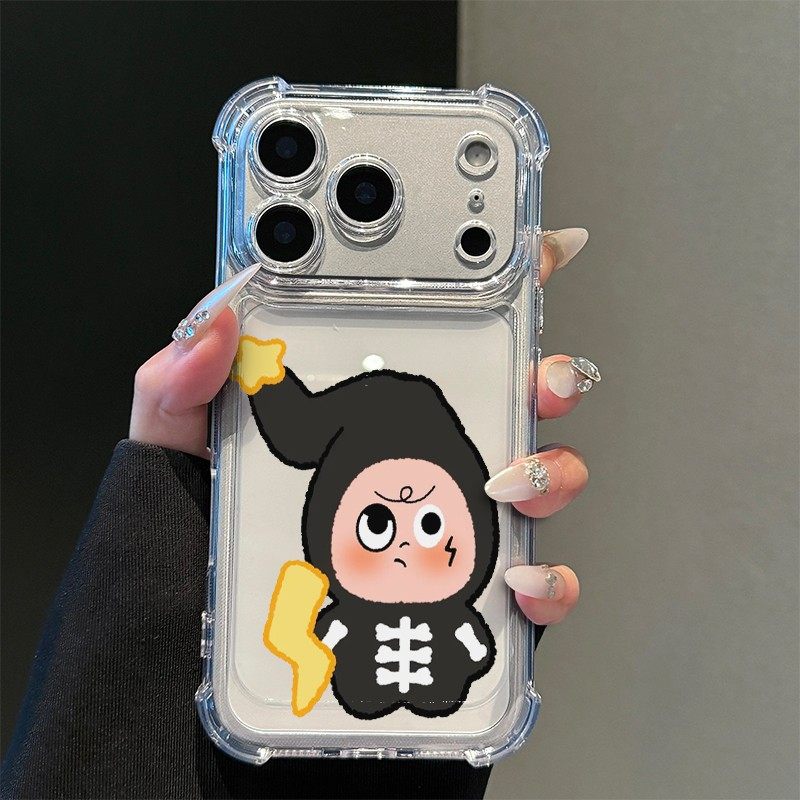 新款闪电星人适用苹果17pro透明四角防摔iphone16promax/15手机壳个性简约情侣可爱华为mate70/p60男女nova13,3C数码配件,手机保护套/壳,淘宝优惠券,粉丝福利购,淘宝优惠卷