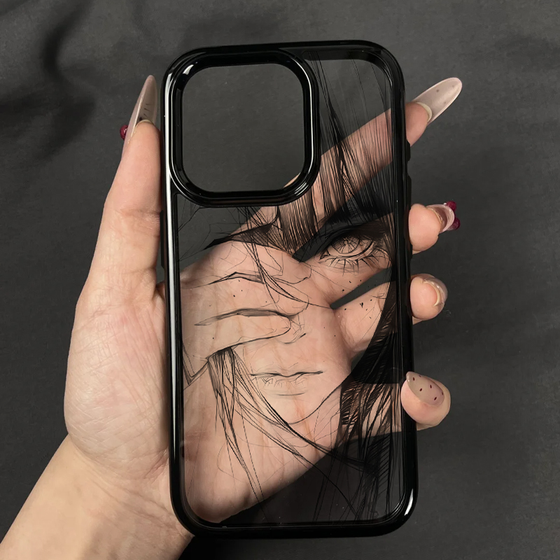 素描少女苹果17promax手机壳卡通