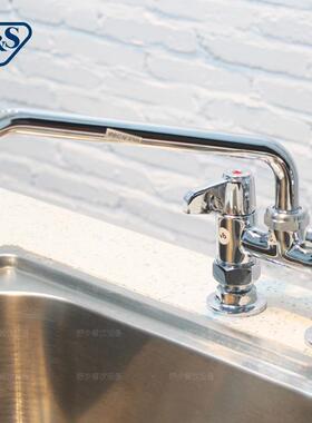 美国T&S天仕 台式混水摇臂龙头5F-4DLS10 可拆装 摆动式水龙