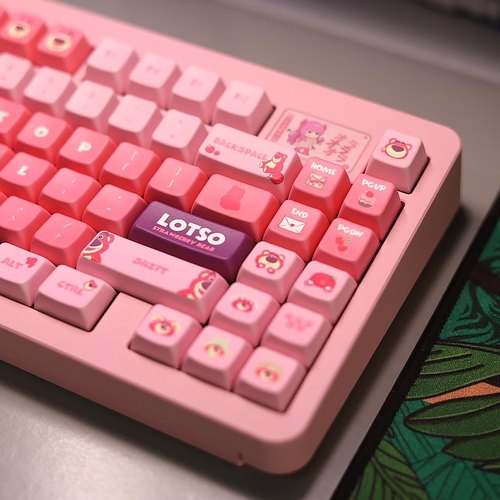 五面热升华键帽KNS草莓熊