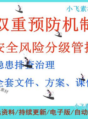 企业安全风险分级管控隐患排查治理资料双重预防机制