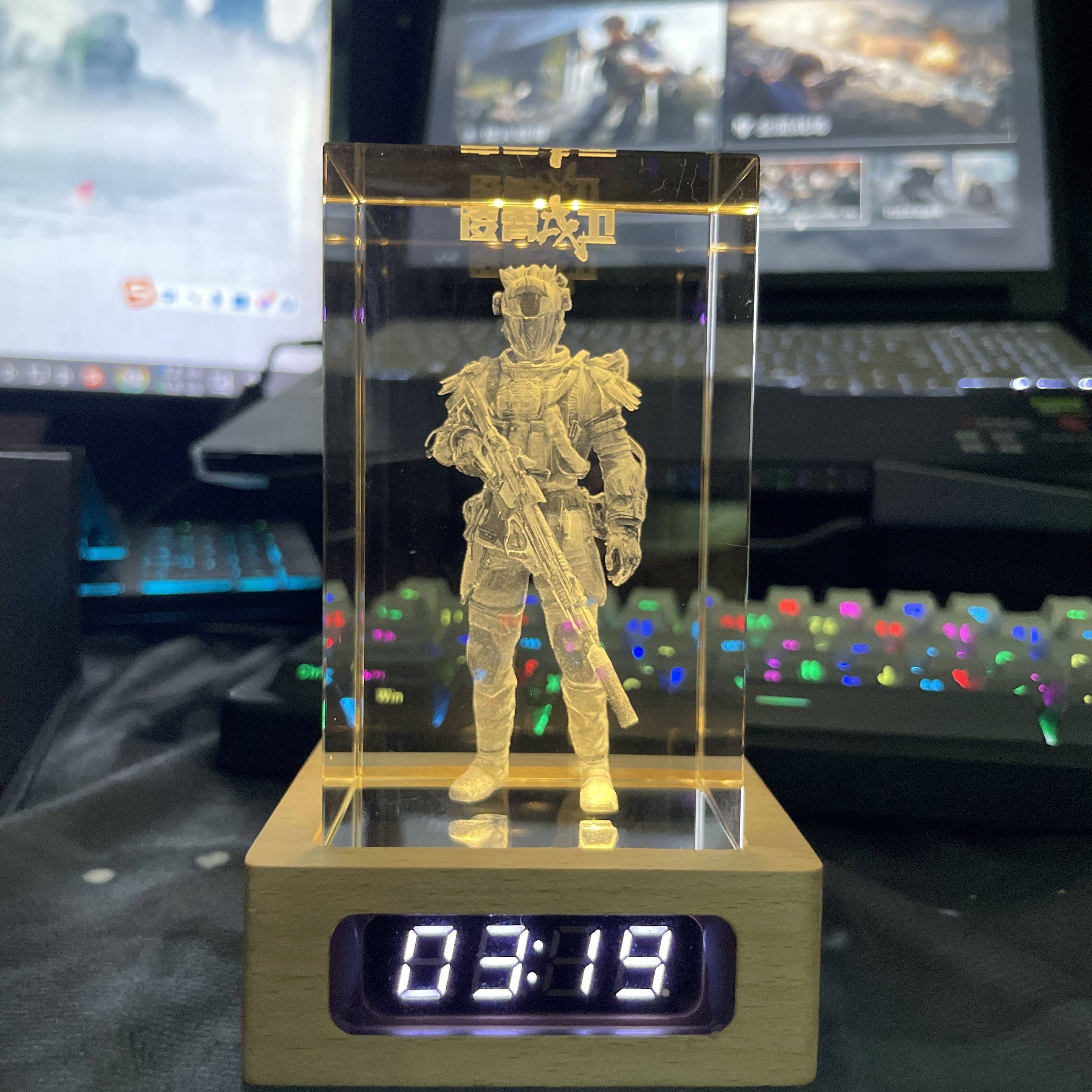 三角洲周边人物干员威龙模型桌面创意发光摆件送朋友闺蜜固排礼物