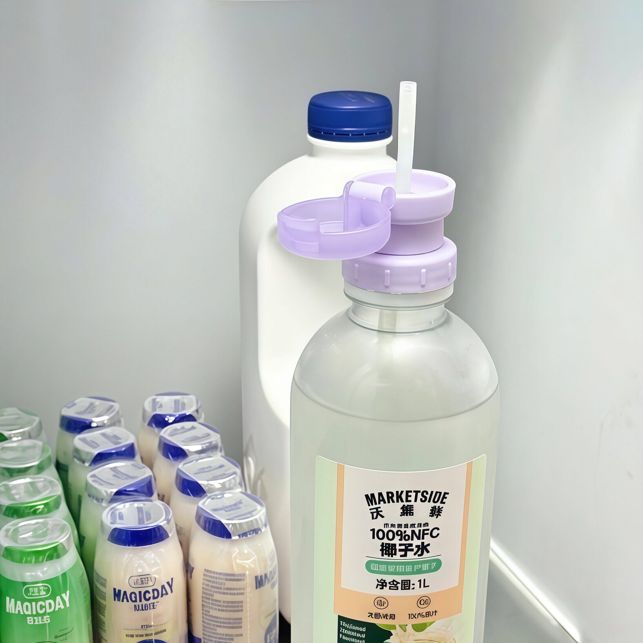 【新色上新】三合一吸管瓶盖矿泉水转换头饮料大口径同款喝水神器