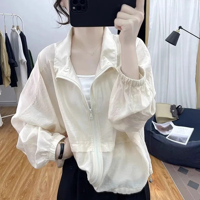 防晒衣长袖运动休闲百搭夏季薄款宽松防晒服洋气时尚轻薄韩版