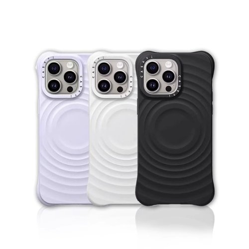 适用苹果16iPhone15plus简约14pro波漾纹磁吸Magsafe手机壳13pro四角防摔1611男女款高级感保护套