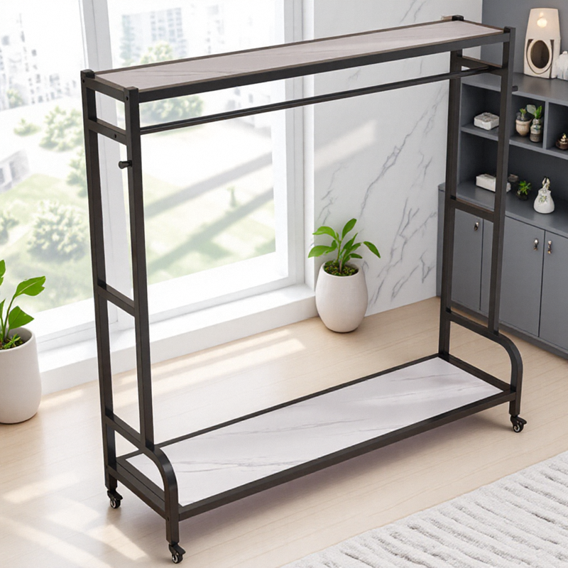 极简挂衣架落地卧室可移动衣帽架