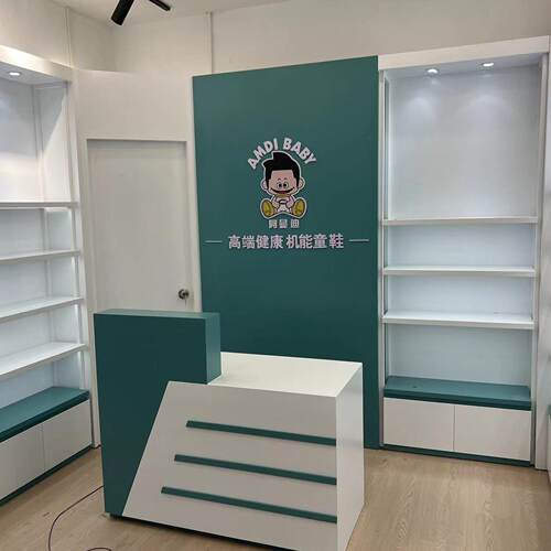 定示制鞋柜儿鞋童子展柜子置物端柜落地=展示架服装店鞋架多层