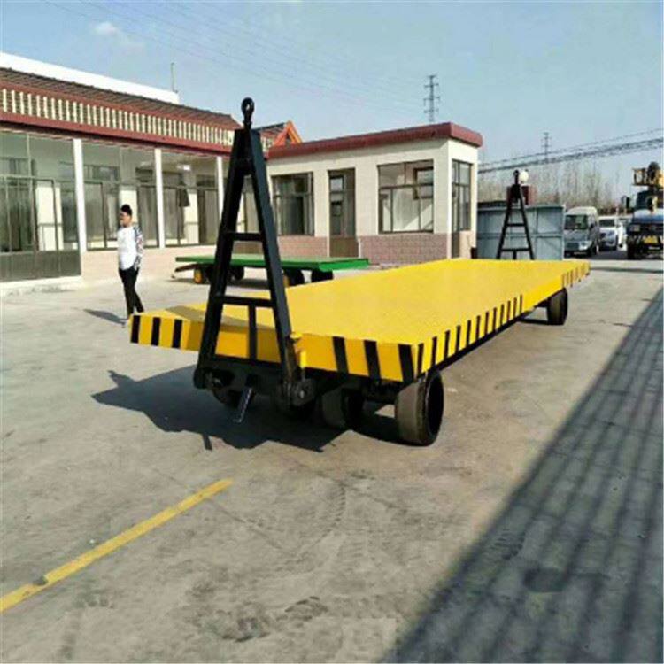 现货搬运车牵引平板拖车四轮转向平板车转运车物流台车叉车运输车
