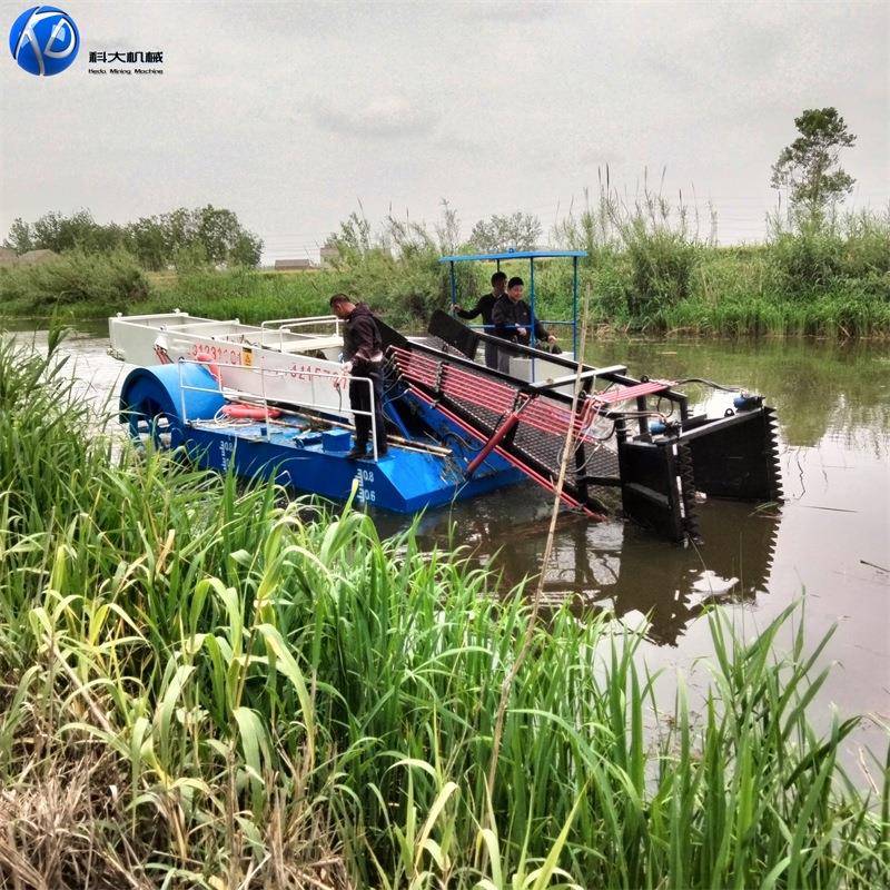河道草杂清理机械设备 水船浮面萍收割 全自动水上保KDGC-120洁船