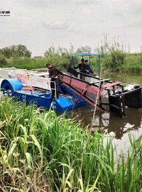 河道草杂清理机械设备 水船浮面萍收割 全自动水上保KDGC-120洁船