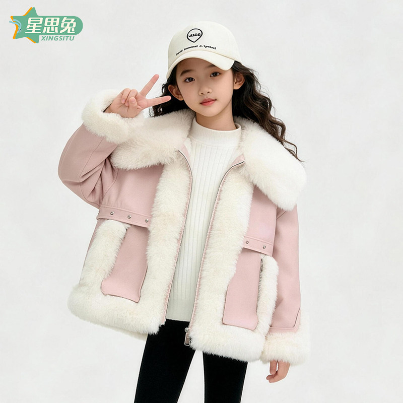 新款女童秋冬套装大披肩毛绒拼接外套高领毛衣洋气保暖儿童二件套,童装/婴儿装/亲子装,套装,淘宝优惠券,粉丝福利购,淘宝优惠卷