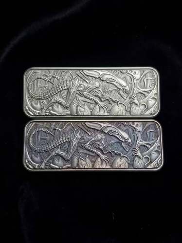 热卖浮光异形贴片edc解压玩具配件钛合金3d精雕工艺收藏男友礼物