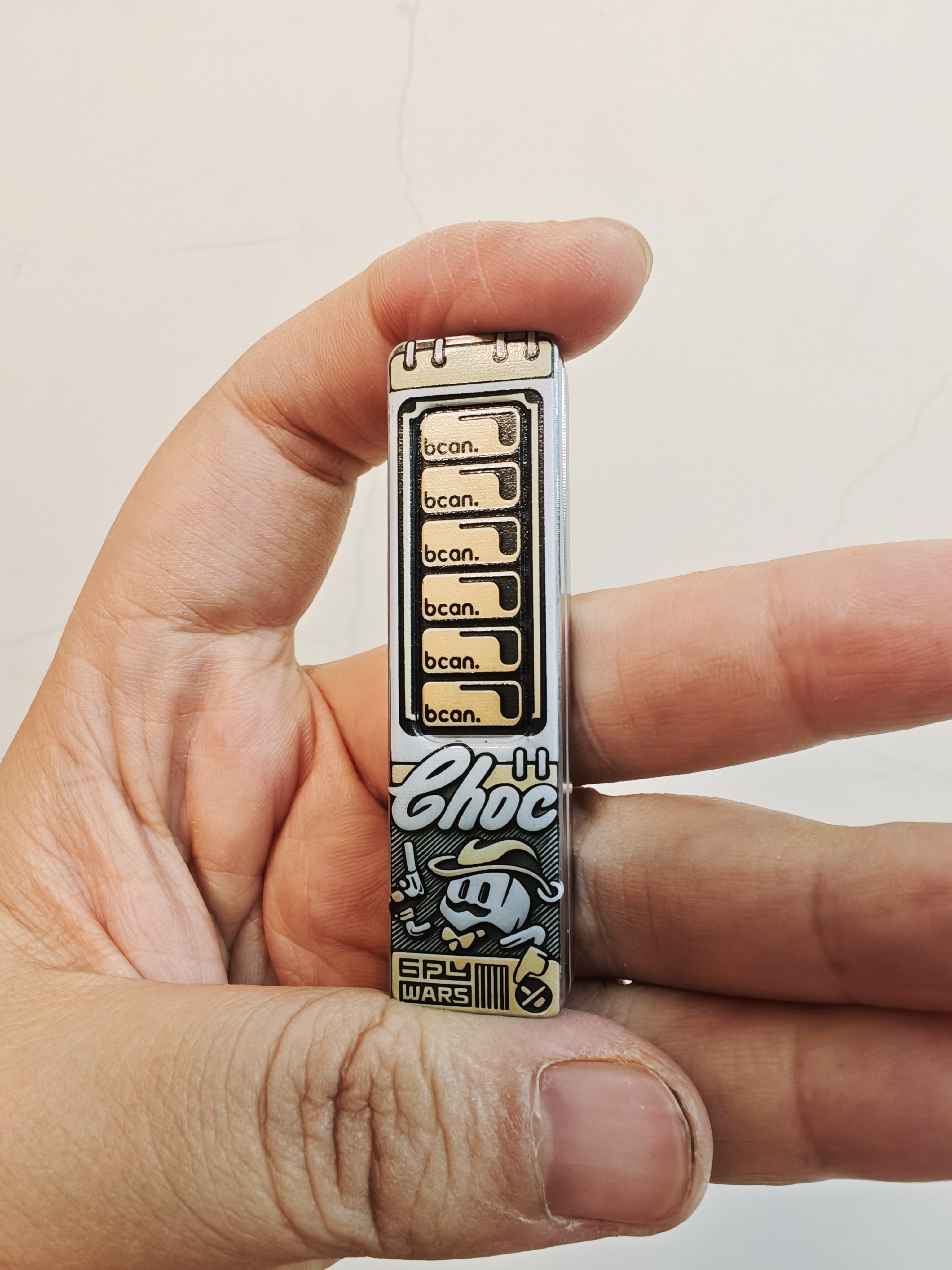 全新现货少量不锈钢巧克力超密集叮叮巴克球推牌EDC解压玩具潮玩图片