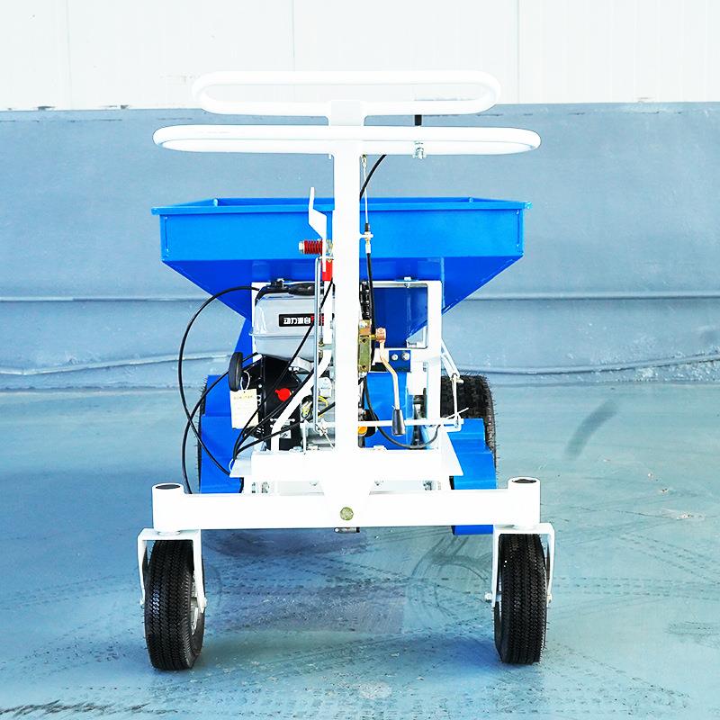 小型自走式施肥播撒机家用颗粒肥扬肥器自走式汽油撒肥机草坪播种