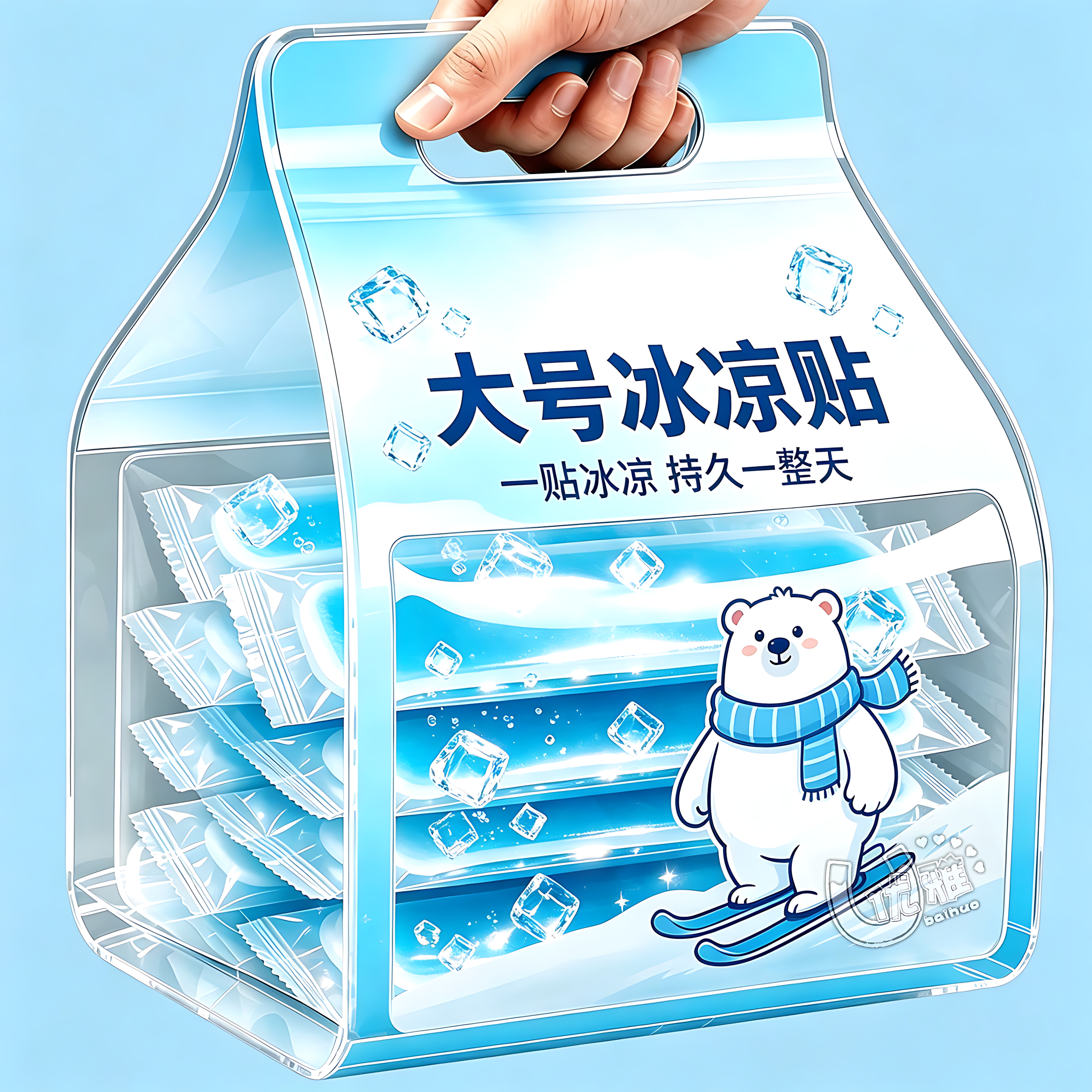 清凉冰贴】持久冰爽舒缓燥热不适