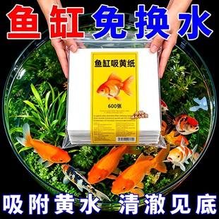 鱼缸吸色片除黄水绿水污渍专用材料布水族过滤棉除鱼粪净化水质纸