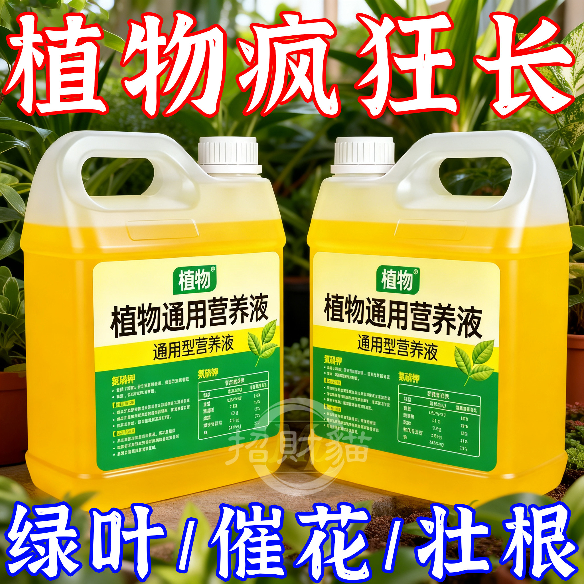 植物通用营养液土培水培发财树绿萝富贵竹盆栽园林配件花促绿肥料