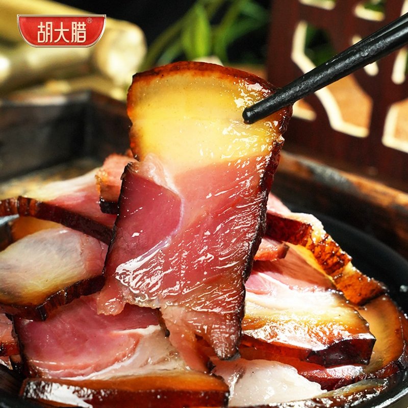 【农家土猪老腊肉】湖南柴火米糠烟熏正宗腊味【新鲜散猪肉制作】