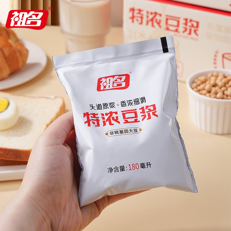 祖名 【12天液断】特浓豆浆头道原浆黄豆豆浆豆浆祖名豆浆豆奶饮