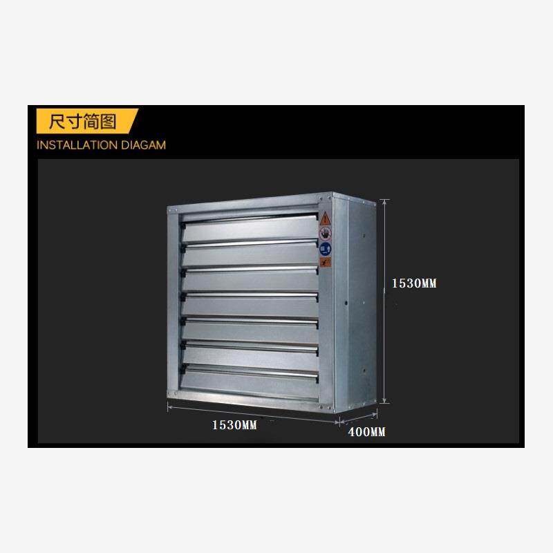 新款1530#负压抽风机工业排气扇排风扇不锈钢扇叶全铜电机380包邮