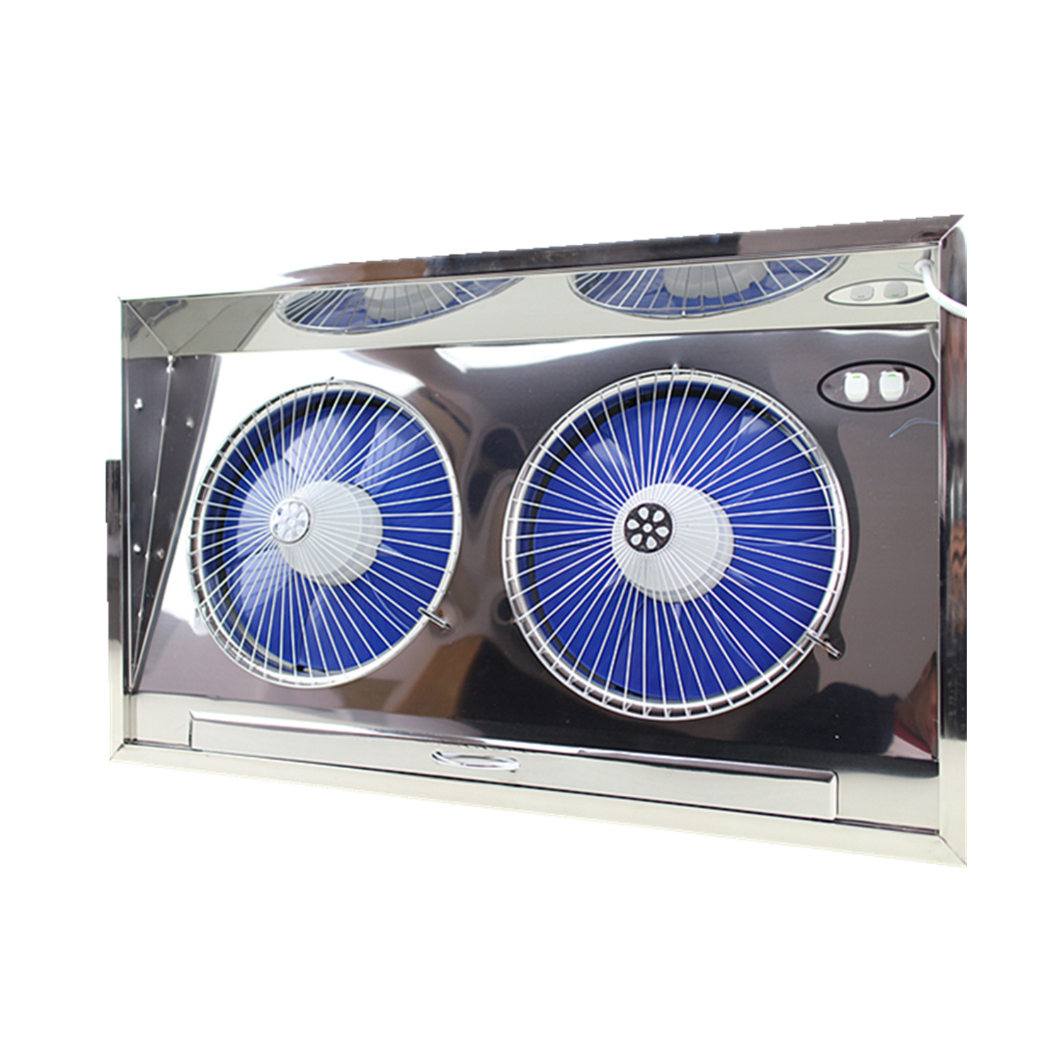 新款九峰不锈钢排气扇双排连体窗式厨房抽油烟风机双电机吸油包邮