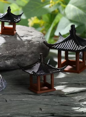 3D打印中式古建筑模型摆件