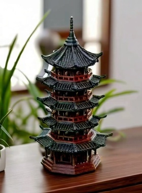 新年中式古典仿真宝塔摆件