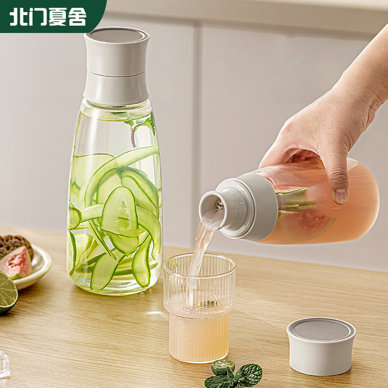 冷水壶玻璃凉水壶大容量茶水分离