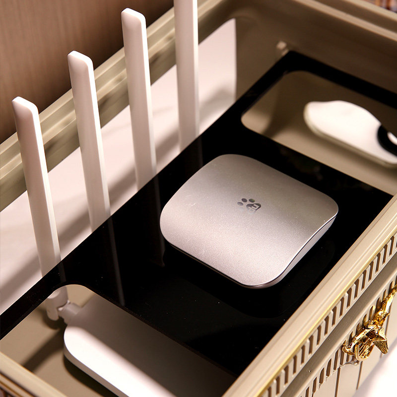 新中式路由器简约现代摆件玄关客厅电视柜轻奢收纳盒入伙新居礼物