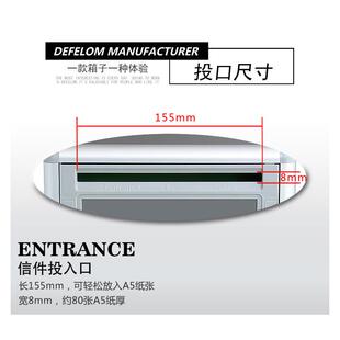 精选意见箱免打孔小区信报箱壁挂式扫黑举报箱带锁奉献箱铝合金投
