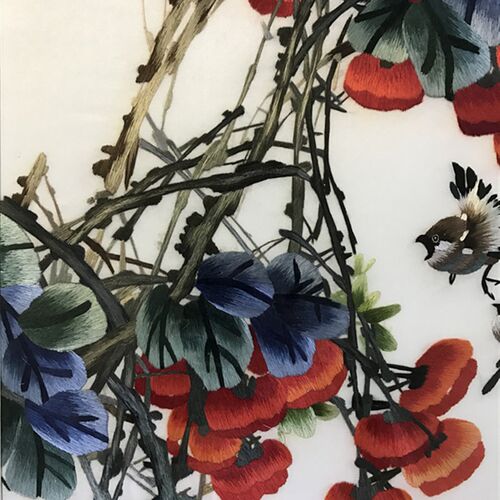 纯手工新款精品苏州刺绣画苏绣成品挂画玄关装饰画3535事事如意