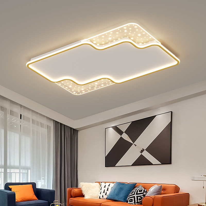 客厅灯led吸顶长方形现代简约超