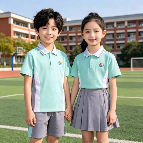 宜春校服中小学生夏季短袖套装