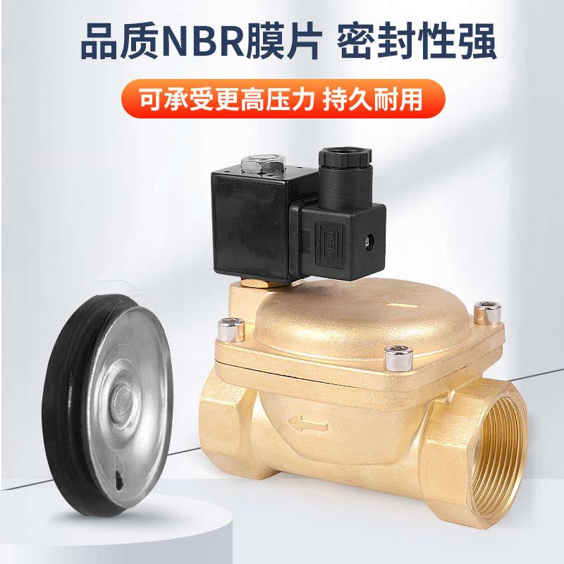 0927200-0927700高压空压机压缩两位两通黄铜先导式电磁阀 16公斤