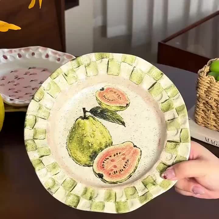 创意中式复古陶瓷盘子家