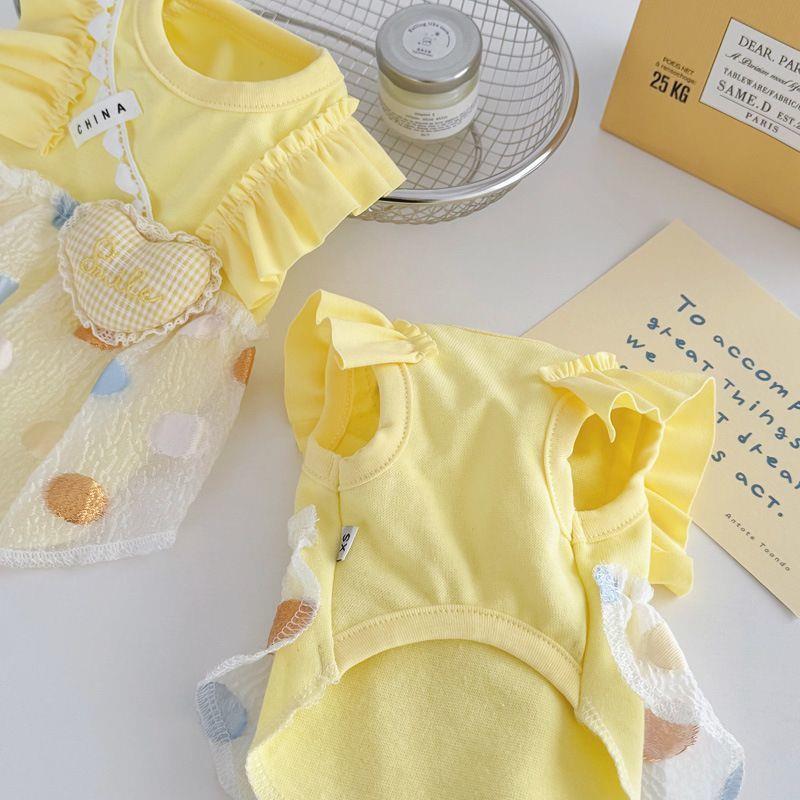 宠物服饰春夏季新款泡泡透气猫咪狗狗衣服防晒冰丝比熊凉凉清爽