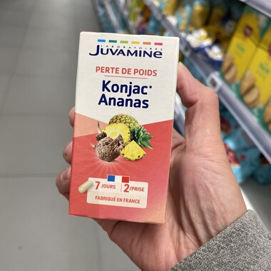 法国本土版Juvamine konjac ananas魔芋菠萝 燃旨胶囊