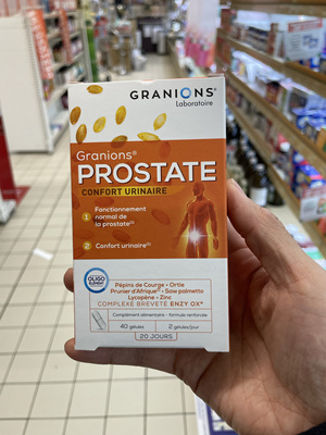 法国版格兰宁Granions Prostate男性前lie腺泌niao胶囊番茄红素