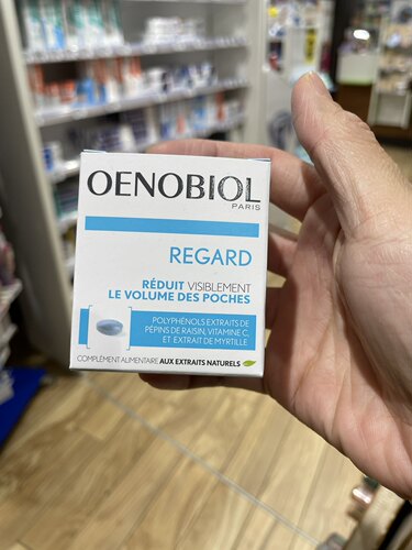 现货法国版Oenobiol欧诺比美眼丸60粒 保护双眼 减少hei眼圈 亮眼