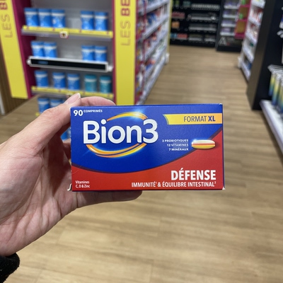 法国本土版bion3 defense成人复合维生素咀嚼片30粒/90粒