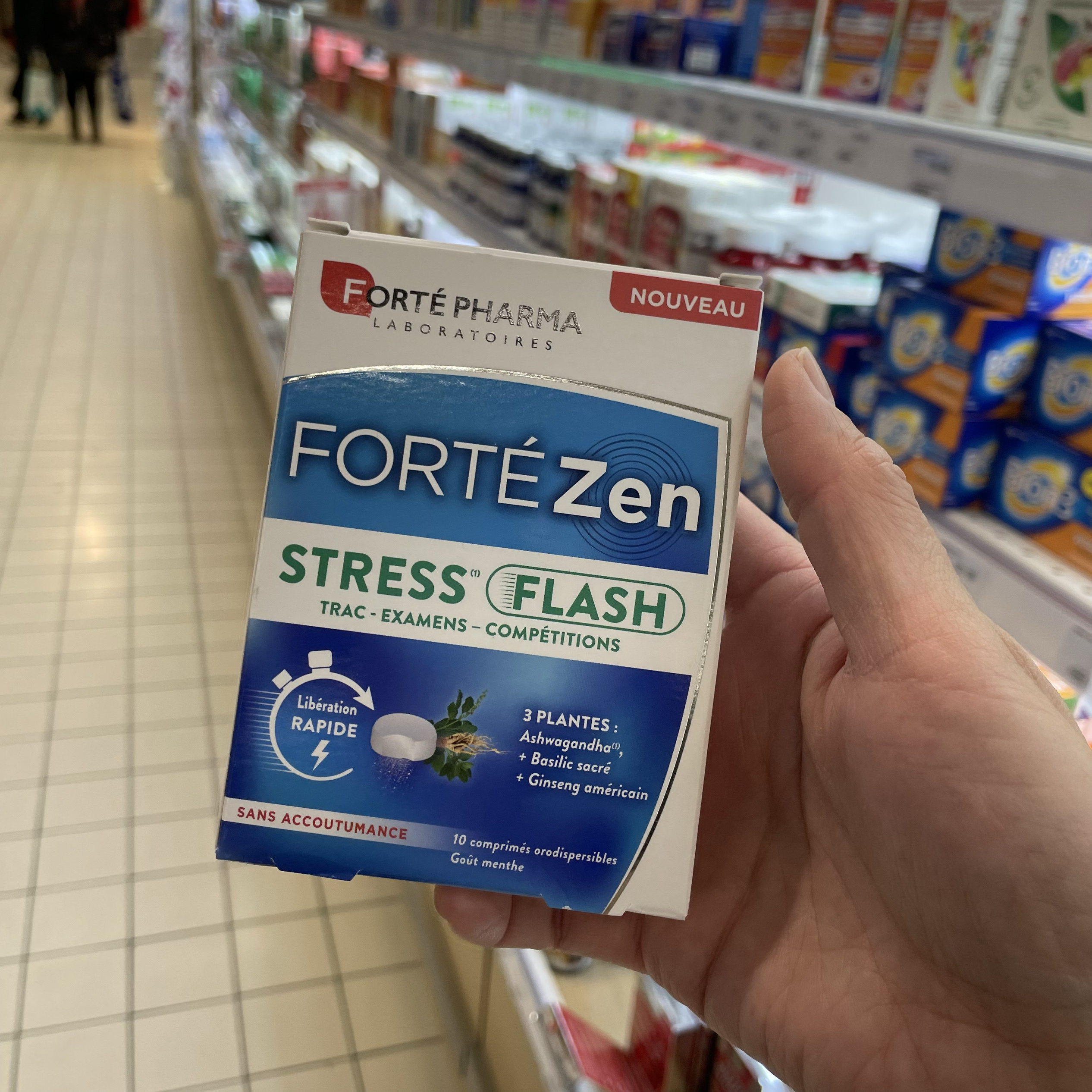 法国版FortePharma富泰依靠时间生物学快速解压 舒缓情绪 薄荷味